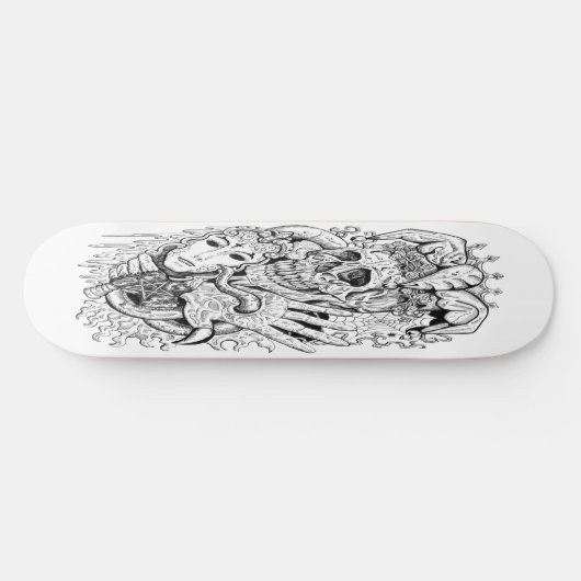 skateboard Ink Skeleton Court (Horizontaal)