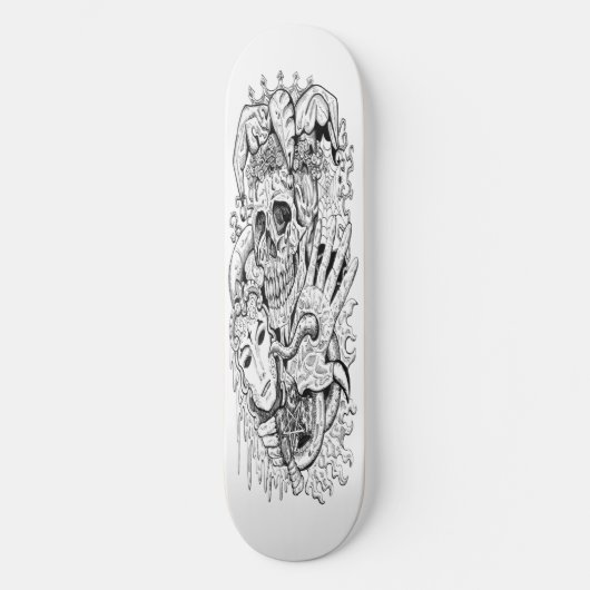 skateboard Ink Skeleton Court (Voorkant)