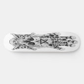 skateboard Ink Tekening schedel Schaats (Horizontaal)