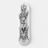 skateboard Ink Tekening schedel Schaats (Voorkant)