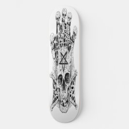 skateboard Ink Tekening schedel Schaats