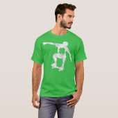 Skateboard Irish St Patricks Day Shamrock T-shirt (Voorkant volledig)