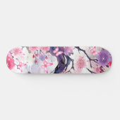 Skateboard Japanse Kersenbloesem & Vlinders (Horizontaal)