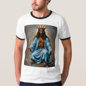 Skateboard Jesus gekroond tot King Streetwear T-sh T-shirt (Voorkant)