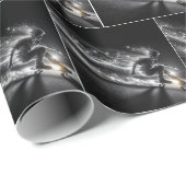 Skateboard jongen met lichte paden cadeaupapier (Rol Hoek)