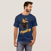 Skateboard kat T-Shirt (Voorkant volledig)