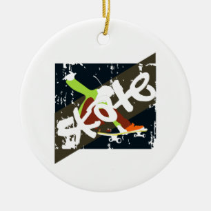skateboard keramisch ornament