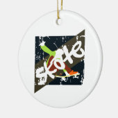  skateboard keramisch ornament (Links)