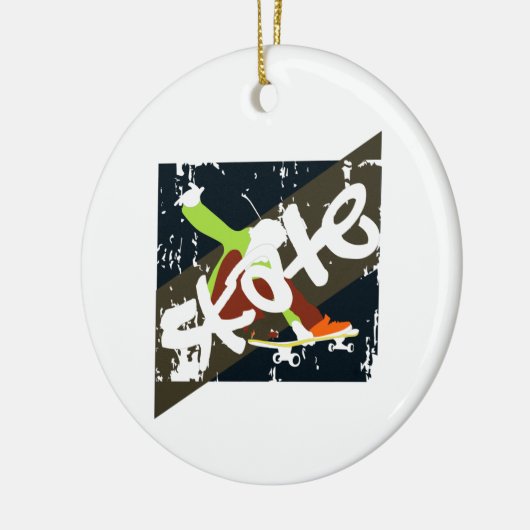  skateboard keramisch ornament (Links)