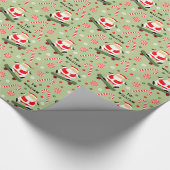 Skateboard Kerstcadeau Inpakpapier (Hoek)