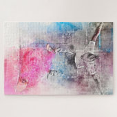 Skateboard Kickflip Painting Legpuzzel (Horizontaal)