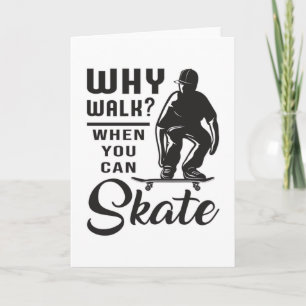Skateboard Kickflip Schaatsen Skate Grappig Cadeau Kaart