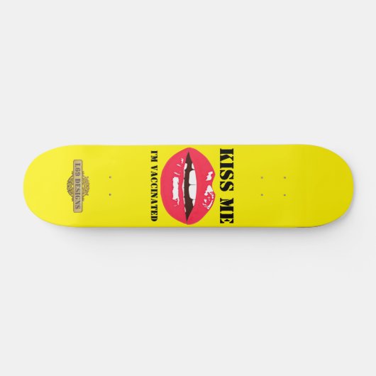 skateboard "KISS ME" (Horizontaal)