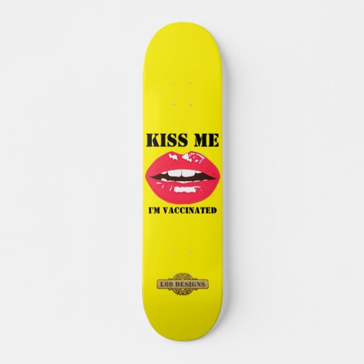 skateboard "KISS ME" (Voorkant)