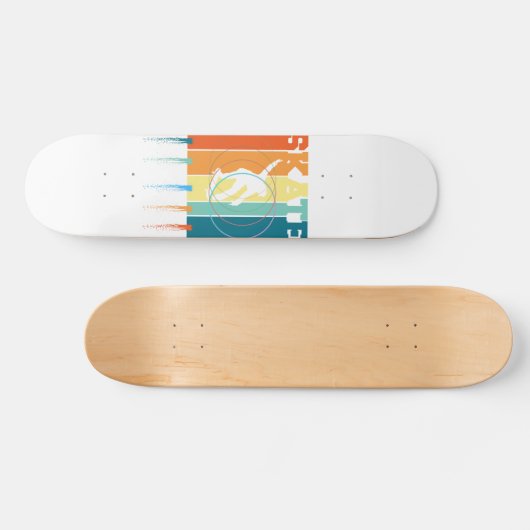 Skateboard, kleurrijk persoonlijk skateboard (Horizontaal)