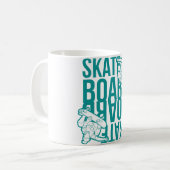 skateboard  koffiemok (Voorkant links)