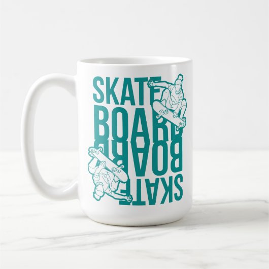 skateboard koffiemok (Links)