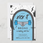 Skateboard komt langs strandsport kaart (Voorkant)