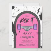 Skateboard komt langs strandsport kaart (Voorkant)