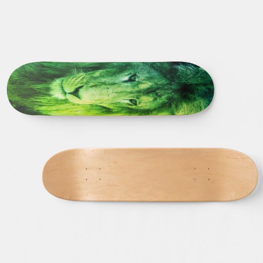 Skateboard krachtig GREEN LION (Horizontaal)