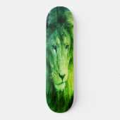 Skateboard krachtig GREEN LION (Voorkant)