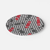 Skateboard Laten we het 'Birthday Paper'-Borden ma Papieren Bordje (Gekanteld)