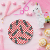 Skateboard Laten we het 'Birthday Paper'-Borden ma Papieren Bordje (Feest)