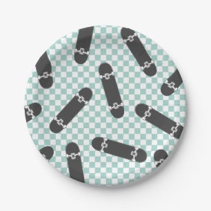 Skateboard Laten we het 's avonds doden Papieren Bordje