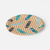 Skateboard Laten we het 's avonds doden Papieren Bordje (Gekanteld)