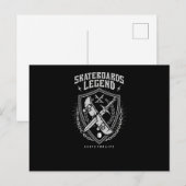 Skateboard Legend Briefkaart (Voorkant / Achterkant)