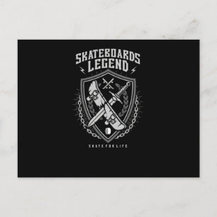 Skateboard Legend Briefkaart