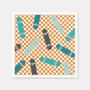 Skateboard Let's Kick It Verjaardag Servet