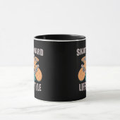 skateboard levensstijl retro skateboarden mok (Midden)