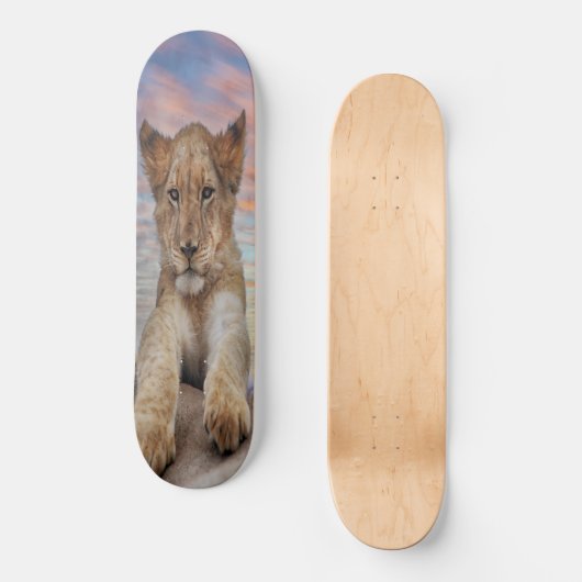 Skateboard LION CUB SUNSET (Voorkant)