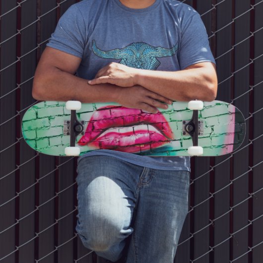 Skateboard - Lipstick Urban Street Art (Buiten 3)