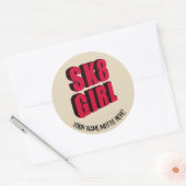 Skateboard Logo Ronde Sticker (Envelop)