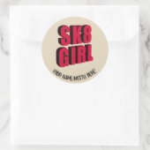 Skateboard Logo Ronde Sticker (Tas)