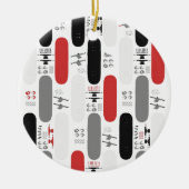 Skateboard Madness (GRB) Keramisch Ornament (Voorkant)