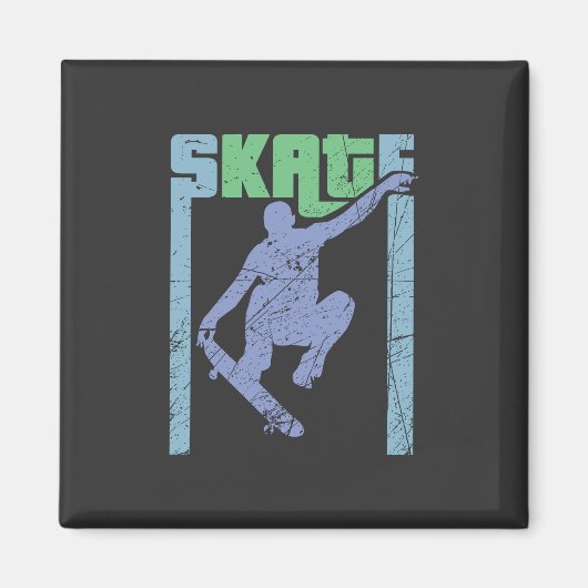  skateboard magneet (Voorkant)