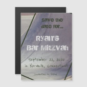 Skateboard Magnetic Save the Date Kaart (Voorkant / Achterkant)