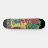 Skateboard Mandalas sobre rostro de mujer joven (Horizontaal)