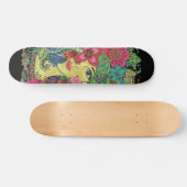 Skateboard Mandalas sobre rostro de mujer joven (Horizontaal)