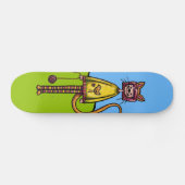 Skateboard, Meisje met kat Persoonlijk Skateboard (Horizontaal)