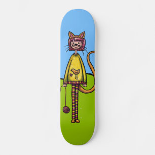 Skateboard, Meisje met kat Persoonlijk Skateboard