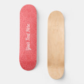Skateboard met aangepaste tekstnaam met hart (Voorkant)