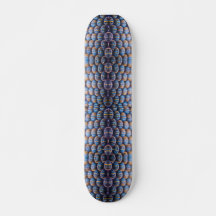 Skateboard met Abstract Honeycomb-Afbeelding