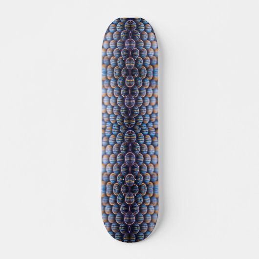Skateboard met Abstract Honeycomb-Afbeelding (Voorkant)