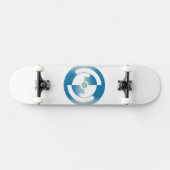 Skateboard met Abstracte cirkels (Horizontaal)
