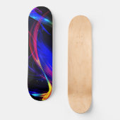 Skateboard met abstracte kleurrijke lichten - mode (Voorkant)