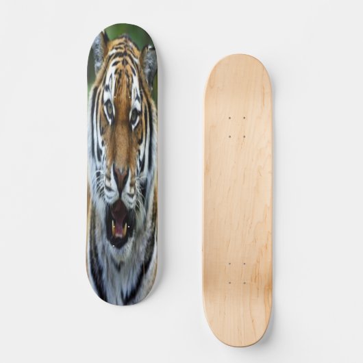Skateboard met afbeelding van het tijgergezicht (Voorkant)